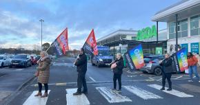 Women workers rally as fight for equal pay in Asda escalates