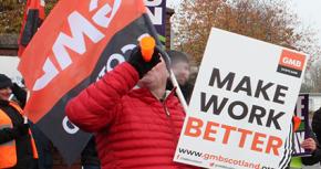 GMB Scotland members strike at Scottish Water