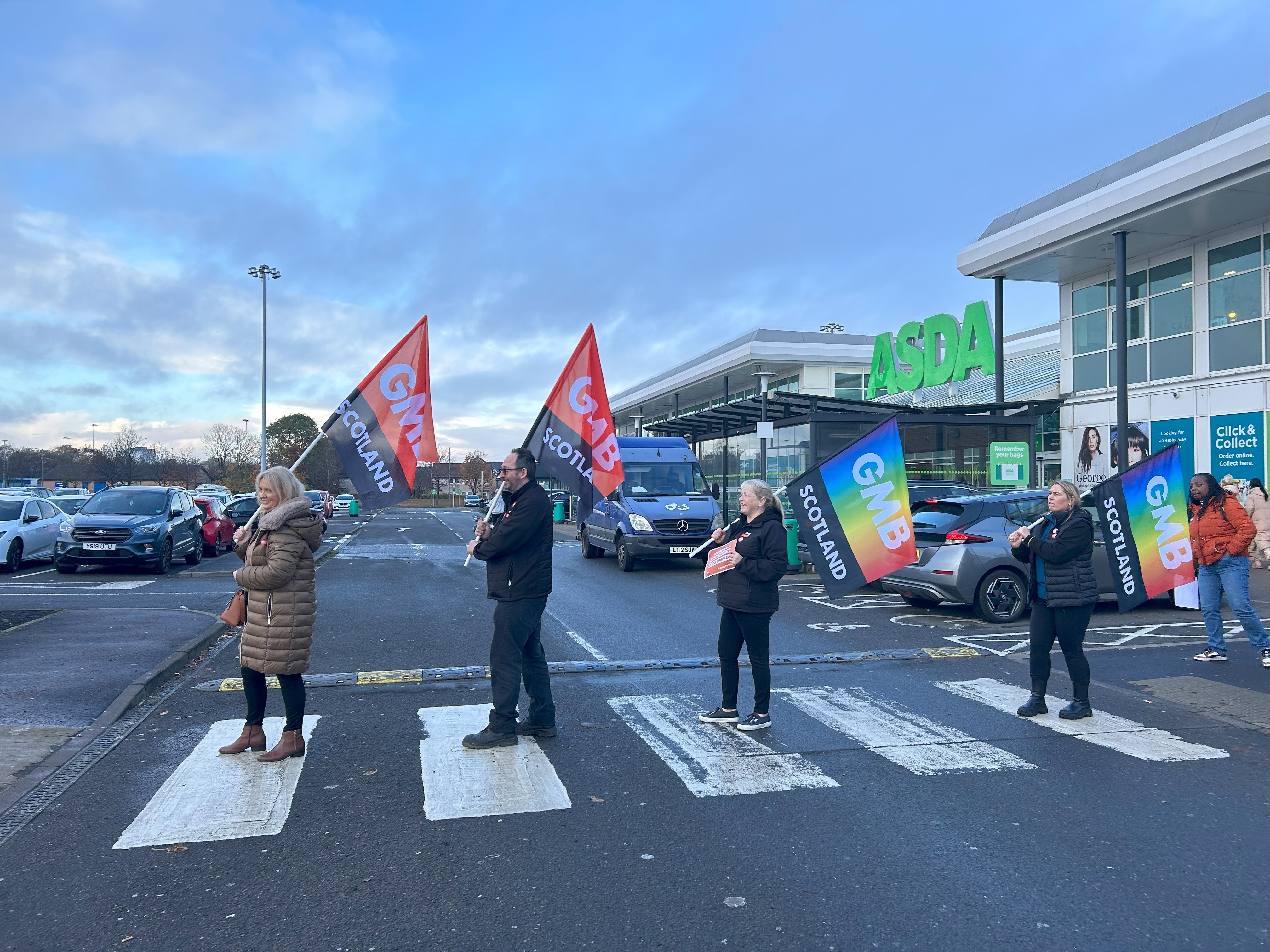 Asda demo Monday 6 November 2023