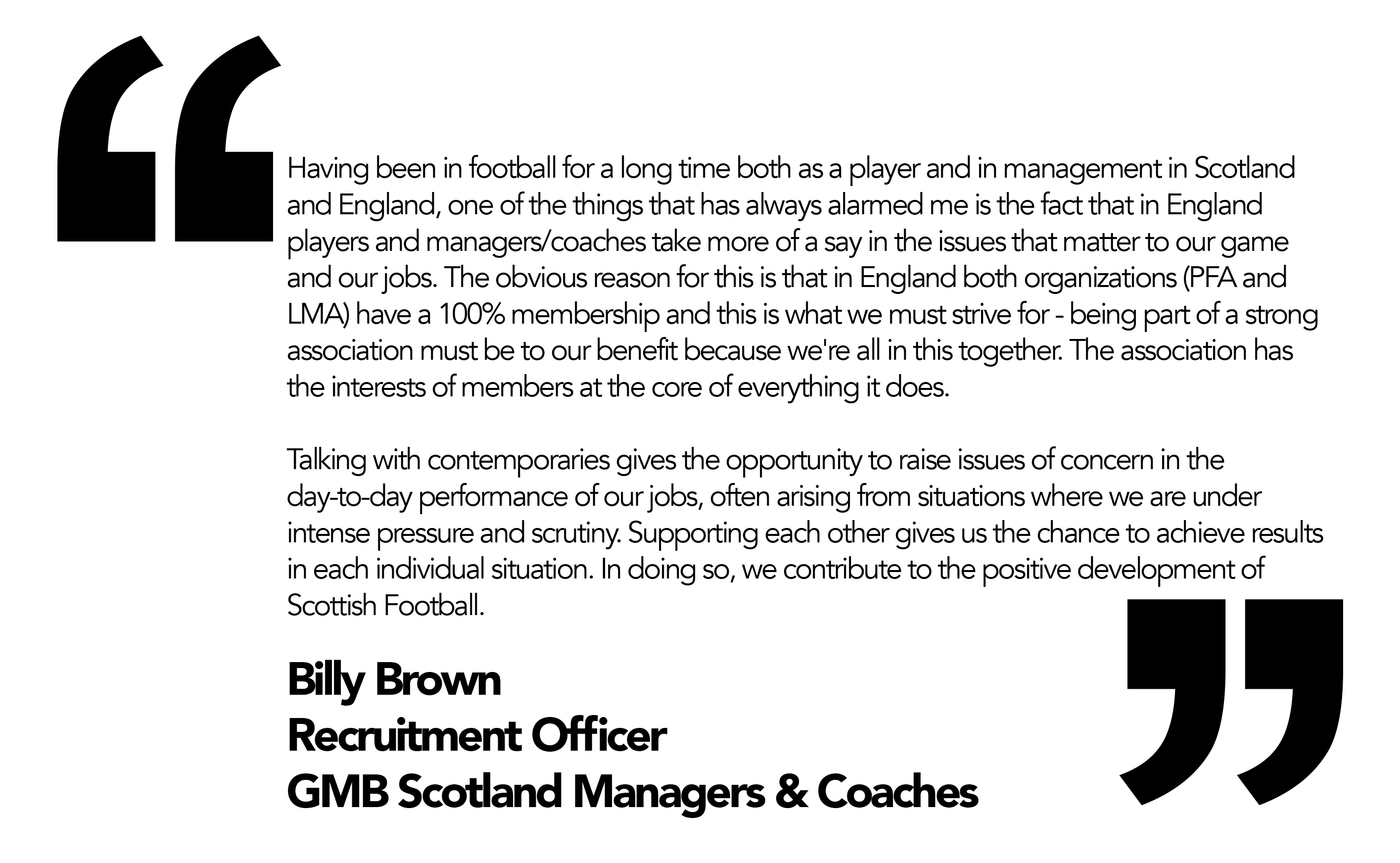 GMB Scotland Scottish League Manager's Association