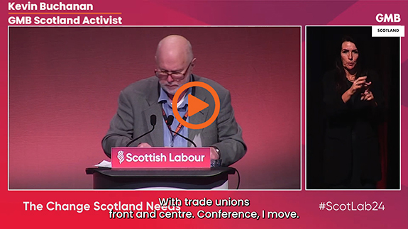 Kevin Buchanan Scottish Labout Party Conference 2024