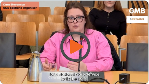 Cara Stevenson, GMB Scotland Organiser video image